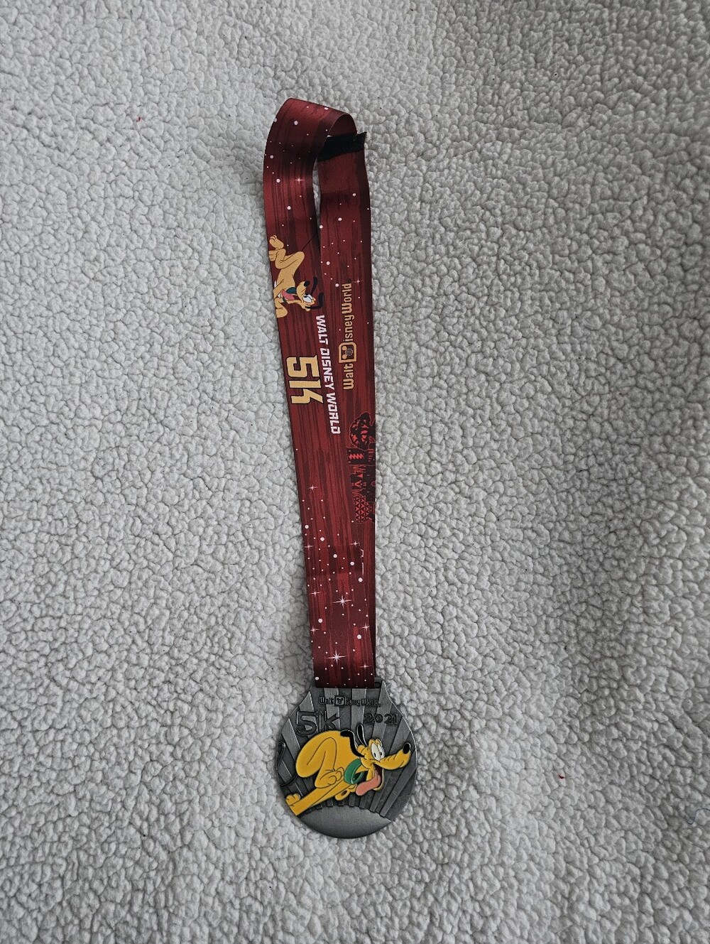 Disney Red Ribbon 5K Pluto Graphic